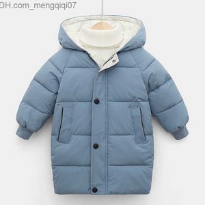 Down Coat Down Coat Kids Coats Baby Boys Jackets Fashion Girls Hooded Snowsuit For 310y Teen Children Tjock Long Outterwear Winter Clothes 221121 Z230721