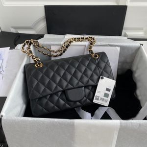 9A Designer Flap Purse Luxury Quality Shoulder Bags Imported Caviar Leather Crossbody 25.5cm High Imitation Handbags with Box