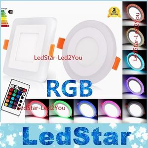 6W 9W 18W 24W RGB Светодиодные светильники RGBW Dimmable светодиодные светильники Уточненные потолочные светильники AC 110-240V Драйверы2508