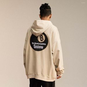 Мужская капюшона лягушка Drift Fashion Brand Superior Caffure Street Patch Emelcodery 8-букваная пена негабаритная толстовка с капюшоном для мужчин