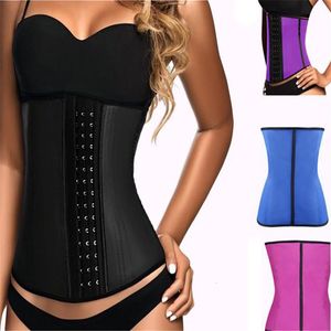 Kvinnors shapers mukatu latex korsett midja tränare korsett kropp shapers kvinnor midja shaperwear bantning underkläder 9 stål benformar bröst 230720