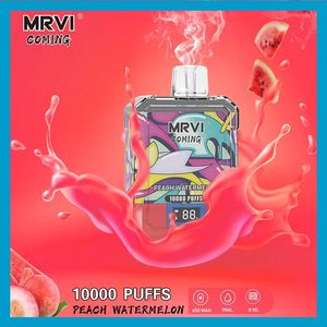 MRVI COMING 10000 10K Einweg-Vape-Pen E-Zigarettengerät mit 650-mAh-Akku, 19-ml-Pod, vorgefüllte Kartusche, wiederaufladbar, 10000 Züge, 2023 NEU Prime