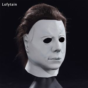 Parti Maskeleri Lofytain 1978 Michael Myers Mask Cadılar Bayramı Cosplay Korku Bloody Killer Demon Lateks Kask Karnaval Maskerade Props 230721