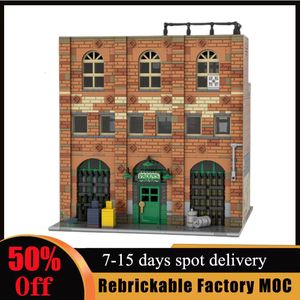 Figure di giocattoli d'azione 2541pcs Blocchi di costruzione modulari di Paddy s Pub personalizzati MOC Street View Assemblaggio di mattoni Fai da te Compleanno Giocattoli per bambini Regali 230721