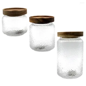 Storage Bottles Glass Jars With Lid Food Flour Jar Sugar Canister Large Kitchen Lids Canisters Airtight