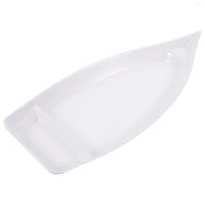 Set di stoviglie Sushi Boat Sashimi Contenitore Piatto Contenitori per frutta Vassoio da portata Pane in plastica Piatto multiuso Piccolo