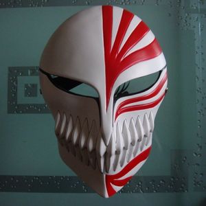 Party Masks Halloween Horror Bleach Mask Kurosaki Ichigo The Whole Face Animation Man Gundam ręcznie robiony biały model 230721