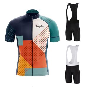 Bisiklet forması Setleri Raphaful Bisiklet Jersey Set Erkekler Yaz Nefes Alabilir Bisiklet Giysileri Bisiklet Giysileri MTB Üniforma Ropa Ciclismo Bisiklet Giysileri 230720