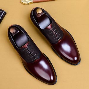 Scarpe eleganti da uomo stile British Trend Scarpe eleganti da uomo in vera pelle di lusso 2023 Estate New Designer Wedding Business Social Oxfords Shoes Men