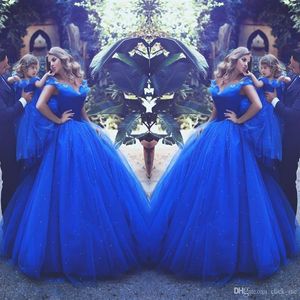 Dreamlike Cinderella Evening Dresses Ball Gown Mother And Daughter Prom Dress Tulle Off Shoulder Flowers Long Adult Child Pageant 178w