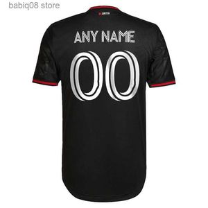 Fanów TEE TES 2022 Wersja gracza D.C. United Jerseys Home Canouse Estrada Flores Skundrich Birnbaum Football Shirt dla dorosłych krótkie rękawy T230720