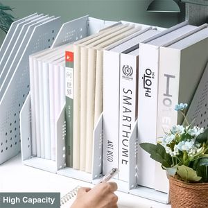 Storage Holders Racks Student Folding Bookshelf Learning Office File Box Book Organizer Desktop Data Classification Superior Quality 230719