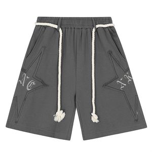 Mens shorts Track and Field Shorts Street Clothing Celebrity broderade lappar grafiska hiphopväska harajuku jogging sommarbyxor 230720