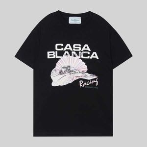 Stussys Mens Designer T Shirt Casablanca Donna T-shirt Casa Fashion 100% cotone manica corta Street Style Uomo Tshirt Casablanc Camicie 9 6Cik Lw9n