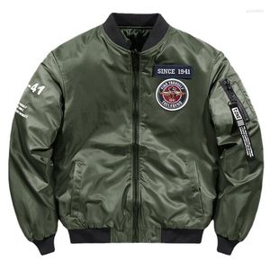 Men's Jackets Autumn Winter Jacket High Quality Baseball Double-sided Warm Fitting Badge Flight Down