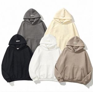 Felpe con cappuccio da uomo firmate con cappuccio essentail felpe con cappuccio da donna streetwear ess Loose Reflective con cappuccio Coppia Top Maglione di cotone Pullover Maglione a maniche lunghe