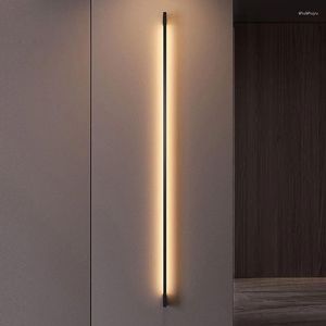 Wall Lamp Modern Minimalist Long LED Mounted Light Indoor Living Room Bedroom Background Home Decora Fixtures 110/220V