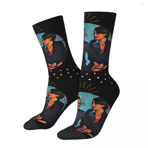 Men's Socks Hip Hop Retro Love Is Not Something Weak Crazy Compression Unisex Fleabag TV Show Harajuku Pattern Printed Crew Sock