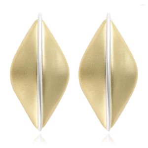 Stud Earrings HF JEL Gold Color Melon Seeds For Women Fashion Ear Jewelry Nickel Free Creative Christmas