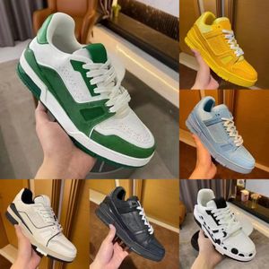 2023Luxury designer Casual Shoes Trainer White Sneakers Denim Trainers Low Cut Sneakers Good quality size 35---46With Box