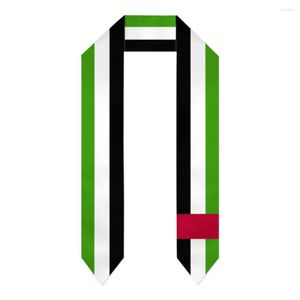 Sciarpe Graduation Sash Bandiera degli Emirati Arabi Uniti Emblema Sciarpa Scialle Stola Strisce Abito da scapolo Nastro accessorio