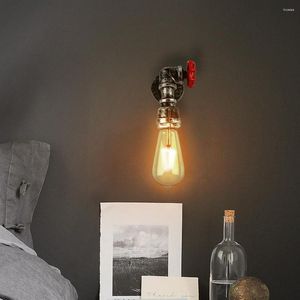 Wall Lamp Industrial Vintage Water Pipe Sconce Valve Decoration Loft Light Fixture For Kitchen Bedroom Lights Home Lighting