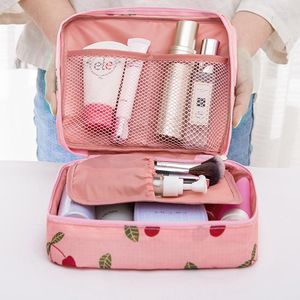 Förvaringslådor -försäljning kosmetisk väska resor makeup arrangör skincare dragkedja bra betyg 14 färger