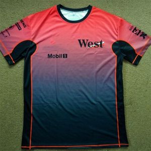 Mens Tshirts West McLaren 2005 Formel One 3D Löst kort ärm Tshirt Mönster Stor modesweatshirt 230720