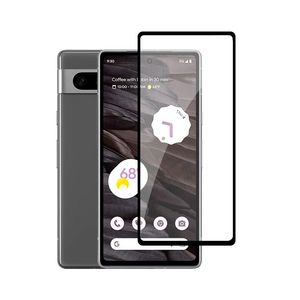 Pełna okładka ochraniacz ekranu dla Google Pixel 8 8pro 7A 6A 3xl 2xl Temperted Glass 9H twardość HD 2.5D Radian z pakietem detalicznym