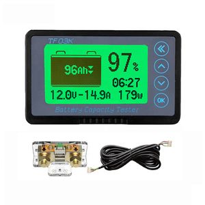 8-120V 350A Bateria Coulometer Professional Precision Car Battery Tester monitor para indicador de capacidade da bateria RV