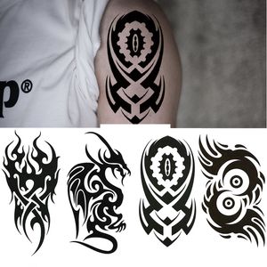 Totem Temporari Tattoos Naklejka seksowna sztuka tatuaż ramię nogi rękawe fałszywe tatuaż dla kobiet tatuaż tymczasowy wodoodporny do ręki