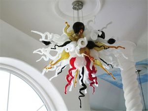 Nordisk lyxig suspenderad ljuskrona estetisk lava murano glas taklampor konstnärlig spri hängslampa heminredning