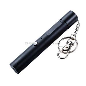 High Power Laser Light Pointer Pen Mini Flashlight Cat Toy USB Batteris uppladdningsbar 711 Gröna laserpekare Portable Outdoor Keychain Key Ring SOS Torch