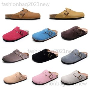 Designer fashion bostons Clogs Slippers loafers men women casual Birkenness platform stocks slippers Plate-forme slider Leather Pull Cork luxury sandals