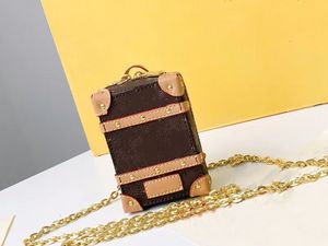 Luxus-Modedesigner-Mini-Soft-Trunk-Rucksack, Luxus-Designer-Handtaschen aus Leder, Messenger-Schulter-Blumen-Buchstaben-Schlüsselanhänger-Taschen