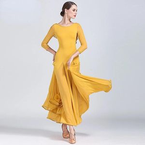 Sahne Giyim Balo Salonu Dans Elbisesi Kadın Modern Waltz Tango Egzersiz Kostümü Standart Foxtrot Rekabet