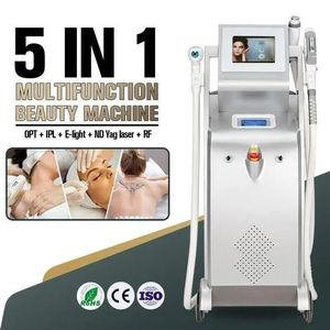 Original 5 IN 1 Laser IPL Laser Hair Removal Permanent Paninless OPT Skin Rejuvenation Acne t Elight ND Yag Laser pigment wrinkle vascular remove beauty machine