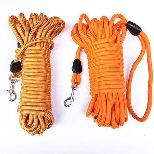 Dog Collars Leashes 5M10M15M Long Rope Training Leash Heavy Duty Nylon Recall Pet Tracking Line for Small Medium Outside Camping 230720