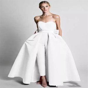 Krikor Jabotian Jumpsuits Evening Dresses With Detachable Skirt Sweetheart Prom Gowns Pants for Women Party Dresses Evening Wear C179U