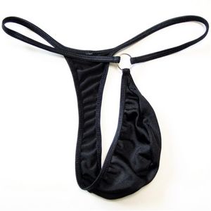 Herren G-String T-Hosen sexy Unterwäsche U konvexe Kapseltasche niedrige Taille Versuchung eng207v