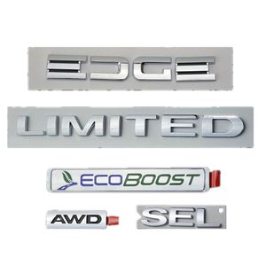 Släpp för Ford Edge Sel Limited EcoBoost AWD Emblem Logo Bakre bagageutrymme baklucka Namn Plate290w