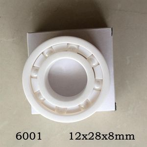 10pcs 6001 Полный керамический подшипник 12x28x8 мм Zirconia Zro2 Керамические подшипники 12 28 8 мм210n