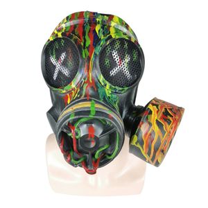 Uomo Punk Masque Helmet Halloween Cosplay Latex Head Steampunk Gas Mask Robot Masque Copricapo Halloween Party Costume Puntelli