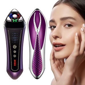 Face Massager EMS Lifting Beauty Instrument R F LED P on Therapy Wrinkle Removal Tool Micro Current Ion Import Skin Tightening Device 230720