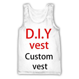 Men's Tank Tops DIY Custom Design Your Own Pictures Vest 3D Print Tank Tops Harajuku Vest Summer Undershirt Shirts Streetwear 230720