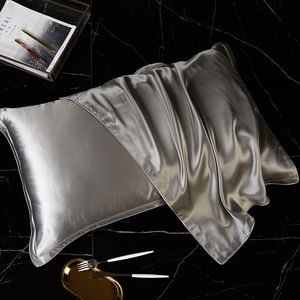 Travesseiro de travesseiro 100% pura fronha de seda real natural 230721