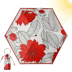 Umbrellas Sun Umbrella For Walking UV Protection Folding Travel Small Anti-UV Coating Daily