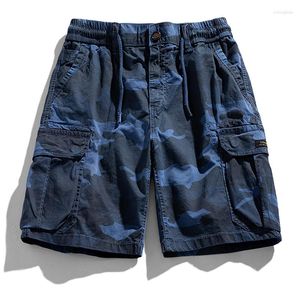 2024 shorts masculinos 2023 homens de verão algodão algodão exército tático multi-bolso calça curta casual camuflagem solta