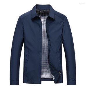 Kurtki męskie 2023 High-end Jacket Men Business Casual Young and Środek Środkowy Spring Autumn Grube Fashion Coats