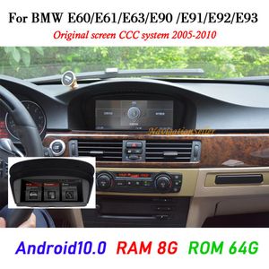 Android 10 0 8GB RAM 64G ROM 자동차 DVD 플레이어 멀티미디어 BMW 5 시리즈 E60 E61 E63 E63 E64 E90 E91 E92 525 530 2005-2010 CCC 시스템 Stere2393